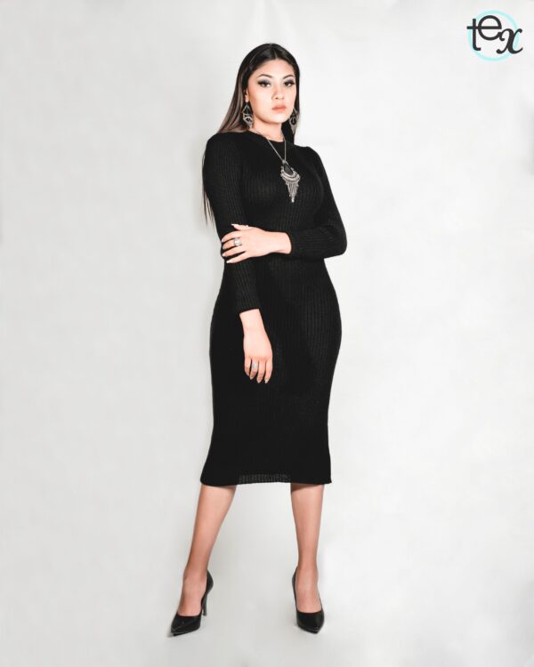 Baby Alpaca Black Dress