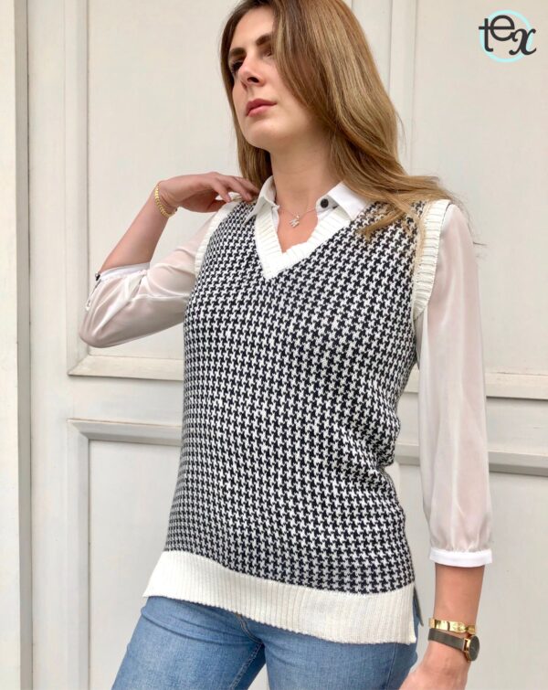 B&W Sweater Vest