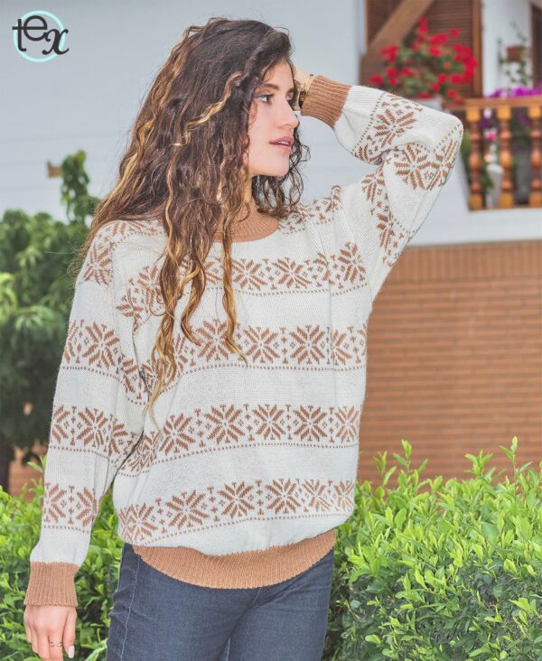Snowflake Sweater 100% Baby Alpaca