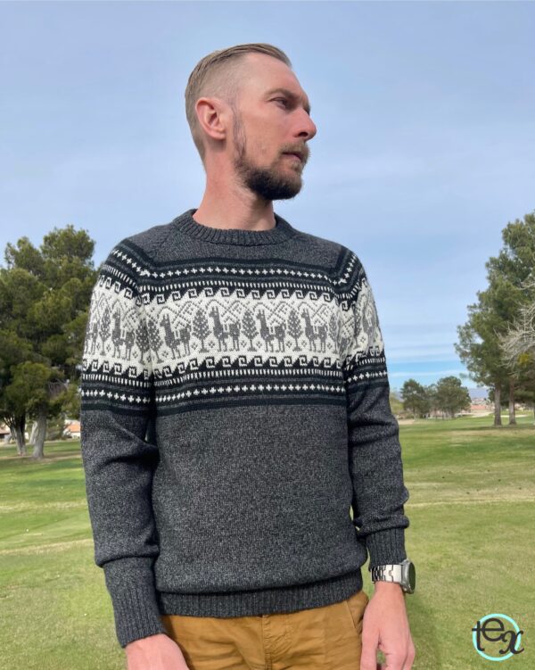 Alpaca Design Sweater - Image 2