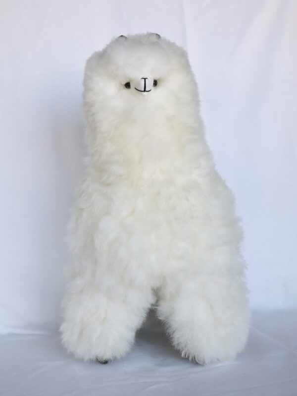 Big Alpaca 20” (beige, white, brown) - 100% Alpaca Fur