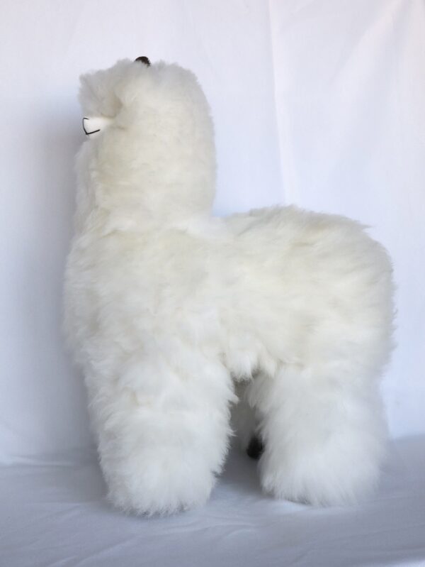 Big Alpaca 20” (beige, white, brown) - 100% Alpaca Fur - Image 7