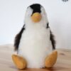 Penguin 9” (white&black, gray body) - 100% Alpaca Fur