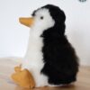 Penguin 9” (white&black, gray body) - 100% Alpaca Fur - Image 2