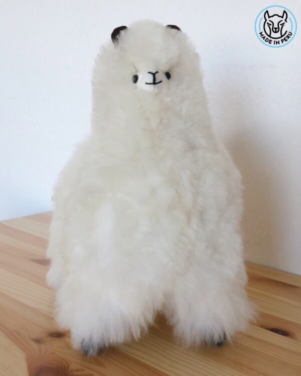 Alpaca 12” (beige, white, brown, pink, mixed) - 100% Alpaca Fur - Image 4