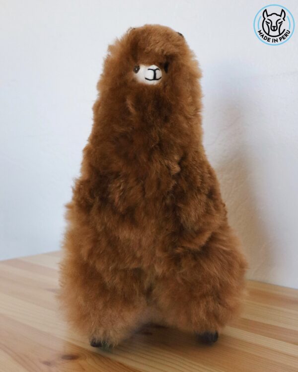 Alpaca 12” (beige, white, brown, pink, mixed) - 100% Alpaca Fur - Image 3