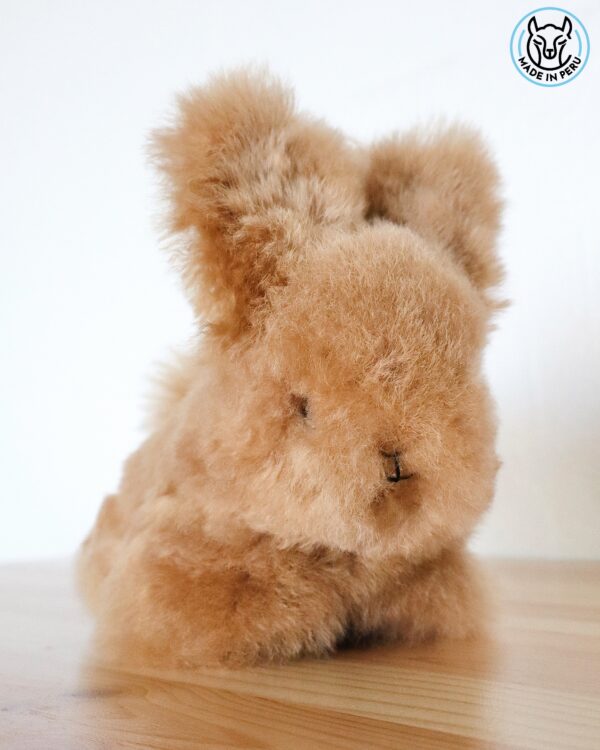 Bunny (beige, white, brown, gray) - 100% Alpaca Fur