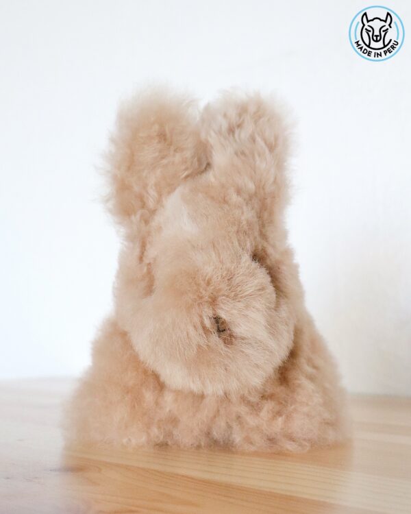 Bunny (beige, white, brown, gray) - 100% Alpaca Fur - Image 6
