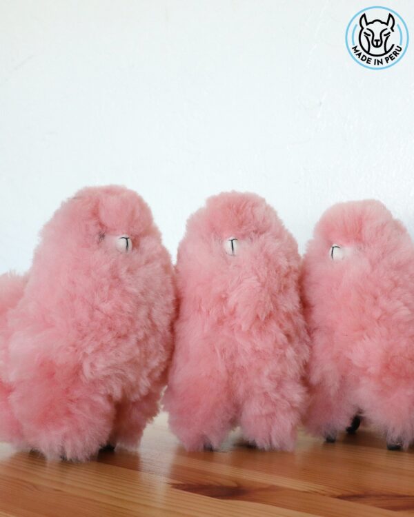 Alpaca 8” (beige, brown, white, pink, gray, light brown) - 100% Alpaca Fur